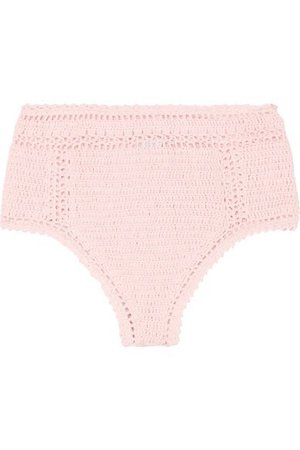 Heavenly Thing — She Made Me pink crocheted cotton bikini