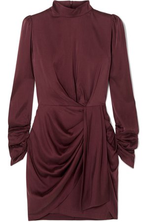 Zimmermann | Draped silk-blend mini dress | NET-A-PORTER.COM