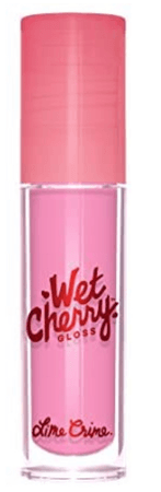 Lime Crime Wet Cherry Lip Gloss, Baby Cherry - Baby Pink - High Shine, Non-Sticky Gloss - Cherry Scent - Lightweight Ultra Glossy Sheen - Won't Bleed or Crease - Vegan - 0.1 fl oz
