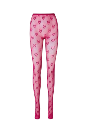 pink heart tights