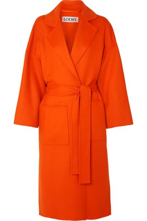 Loewe | Belted wool and cashmere-blend coat | NET-A-PORTER.COM