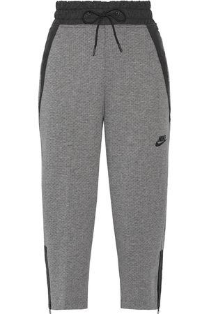 Nike | Shell-trimmed Tech Fleece cotton-blend track pants | NET-A-PORTER.COM