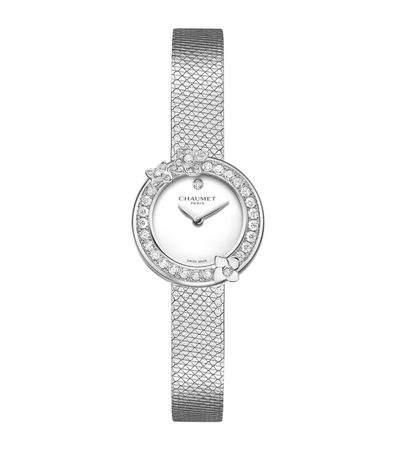 Chaumet Stainless Steel and Diamond Hortensia Watch 22.4mm | Harrods DE
