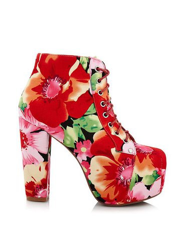 Lita boots in red by Jeffrey Campbell