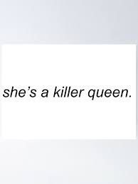killer queen lyrics aesthetic