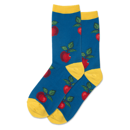 HOTSOX Women's Apples Crew Socks - Teal