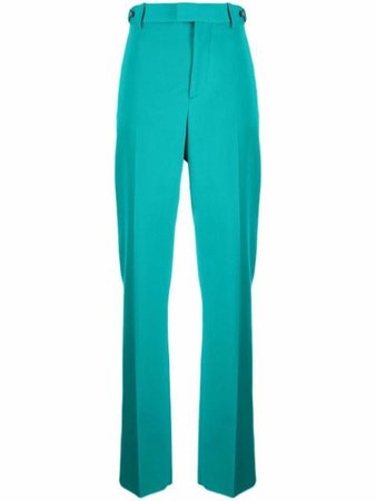 Shop Bottega Veneta high-waist straight trousers with Express Delivery - FARFETCH