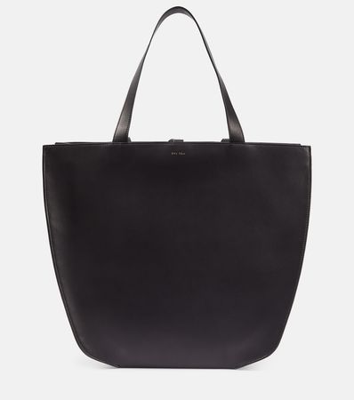 Graham Leather Tote Bag in Black - The Row | Mytheresa