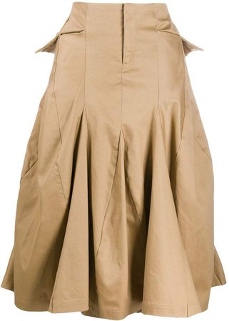 Junya Watanabe Pre-Owned 2000s structured asymmetric skirt