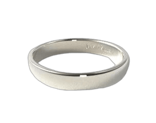 Platinum 4.5mm Slightly Flat Comfort Fit Wedding Ring