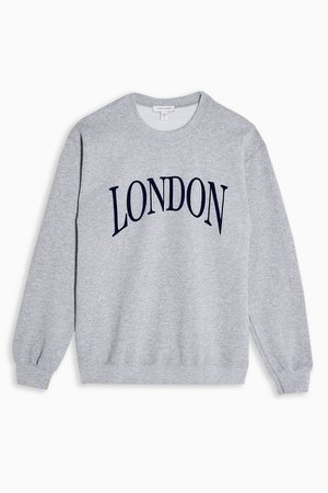 Grey Marl London Sweatshirt | Topshop