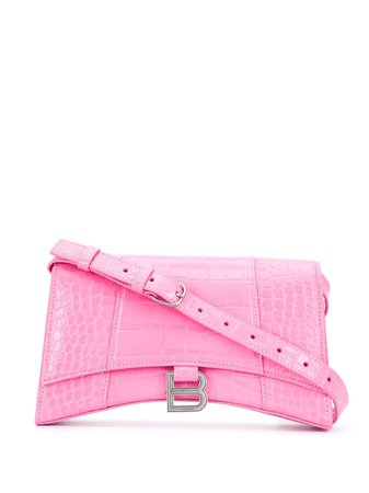 Pink Balenciaga hourglass sling bag shoulder bag - Farfetch
