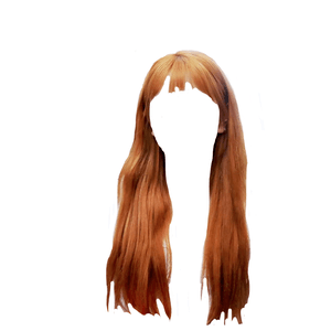 Orange Hair Bangs PNG
