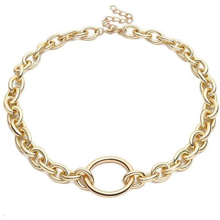 Chunky Chain Ring Necklace