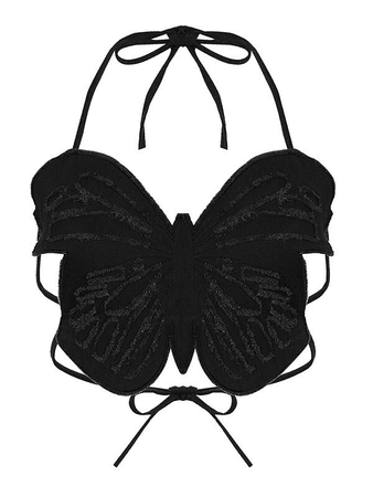black butterfly top