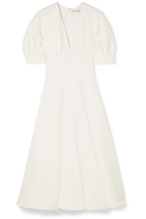 Emilia Wickstead | Bria wool-crepe midi dress | NET-A-PORTER.COM