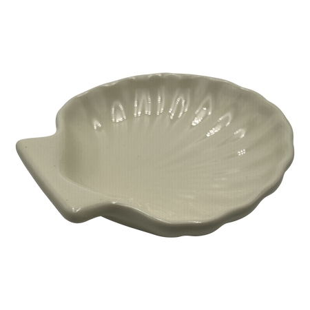 Porcelain Clam Shell Soap Dish | Chairish