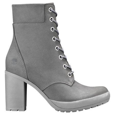 grey heels boots