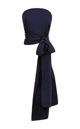 Rosie Assoulin Silk-Faille Bow-Back Top ($1,600)