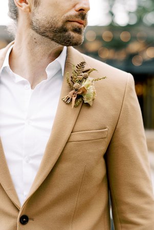 beige groom suit with bronze tie - Google Search