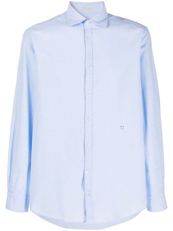Massimo Alba Cotton Buttoned Shirt P17U0CANART0424 Blue | Farfetch