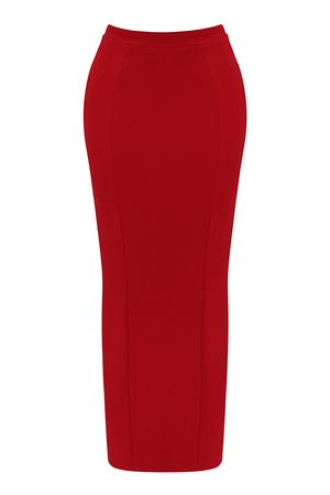 Clothing : Skirts : 'Nayara' Red Rose Maxi Skirt