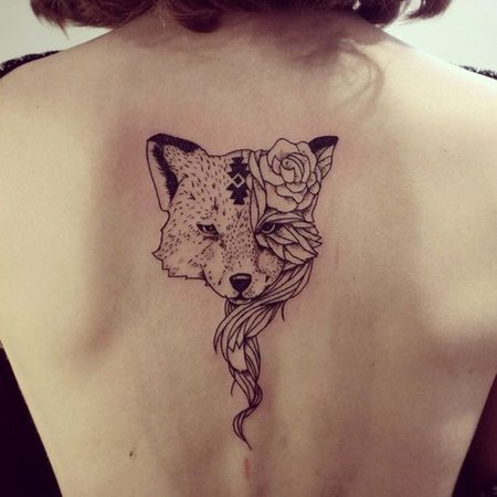 back fox tattoo - Google Search