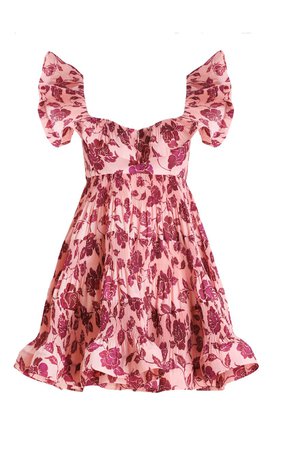 The Lovestruck Pleated Ruffle Mini Dress by Zimmermann | Moda Operandi