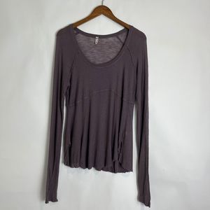 Free People | Tops | Free People Super Scoop Mauve Top In Size Large | Poshmark