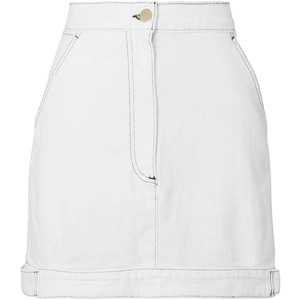 Paige White Denim Mini Skirt