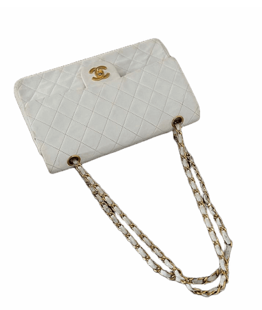 white Chanel bag png