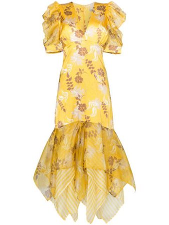 Silvia Tcherassi Платье Макси Lycka с Цветочным Принтом - Farfetch