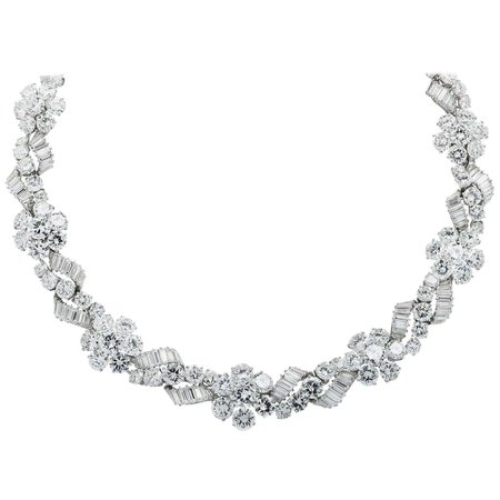 Bulgari 80.25 Carat Diamond Necklace, circa 1960 For Sale at 1stDibs