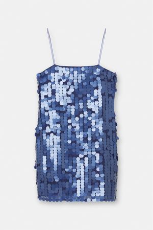 Short sequined strappy dress - pull&bear