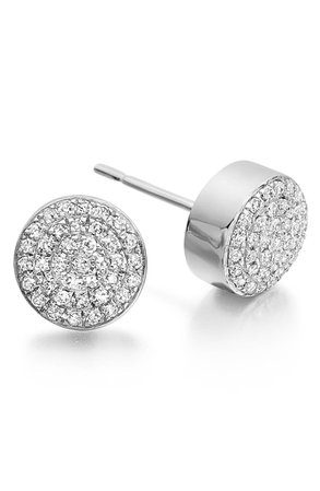 Monica Vinader 'Ava' Diamond Button Stud Earrings | Nordstrom