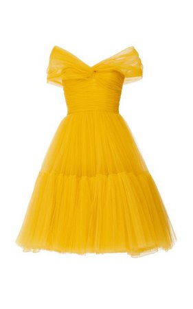 Off-The-Shoulder Tulle Mini Dress By Giambattista Valli | Moda Operandi