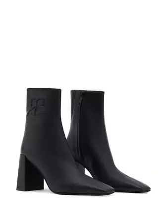 Courrèges Heritage Leather Ankle Boots - Farfetch