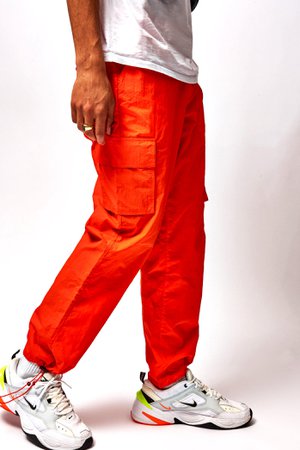 Neon Orange Cargo Trouser | Jaded London
