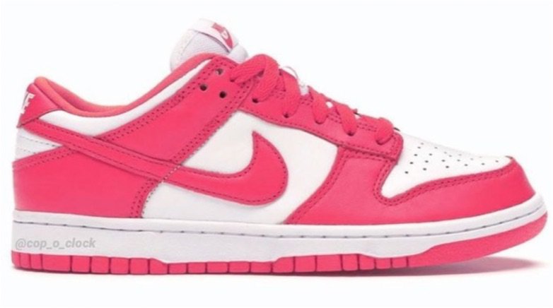 pink Nike Air Force sneakers