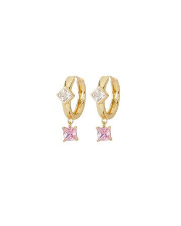 Bonheur Jewelry Giselle Crystal-Embellished Hoop Earrings | INTERMIX®