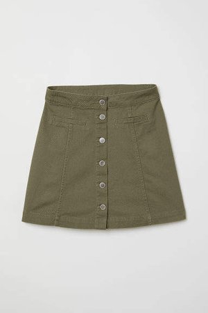 A-line Skirt - Green