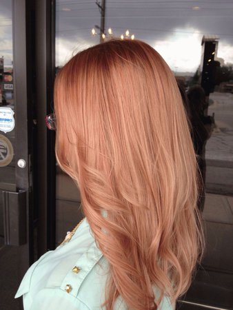 Red strawberry blonde hair