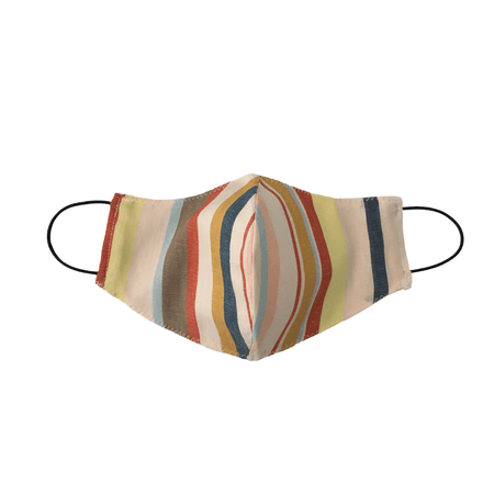 Washable Reusable Face Mask in Kid to Adult Sizes - Summer Stripes Linen — Bellingham Baby Company