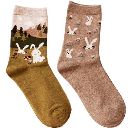 littlealienproducts: Bunny Socks sold by Pollyanna - 野の花のゼリー