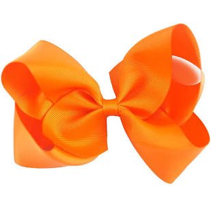 orange hair bow - Google Search