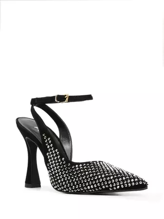 PINKO crystal-embellished Pointed Toe Pumps - Farfetch