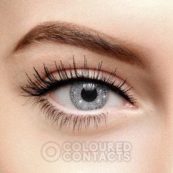 Silver Contact Lenses, Glimmer Eye Color Lens | Colored Contacts US