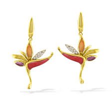 bird of paradise earrings - nahoku