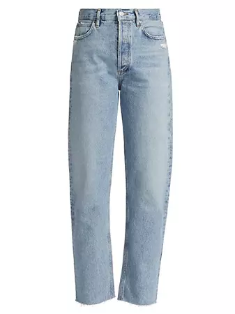 Shop Agolde '90s Straight-Leg Pinch-Waist Jeans | Saks Fifth Avenue