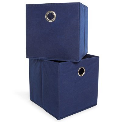 collapsible canvas bins 2-pack 10in x 10in | Five Below